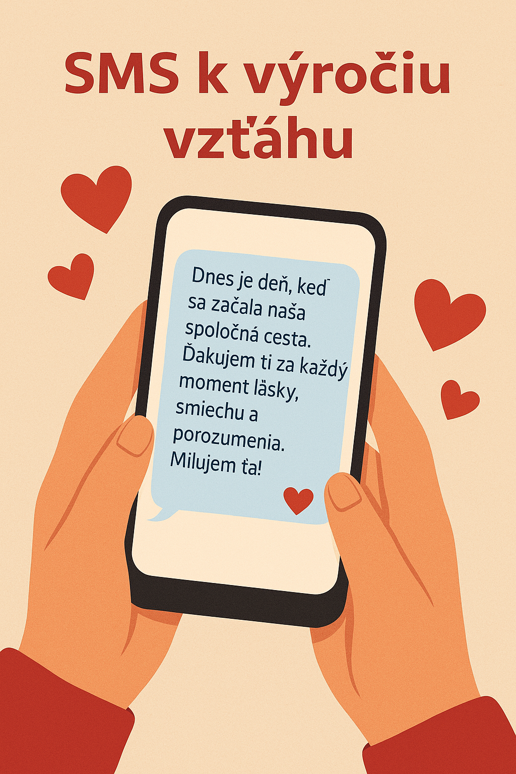 SMS k výročí vztahu – vyznání, které potěší srdce